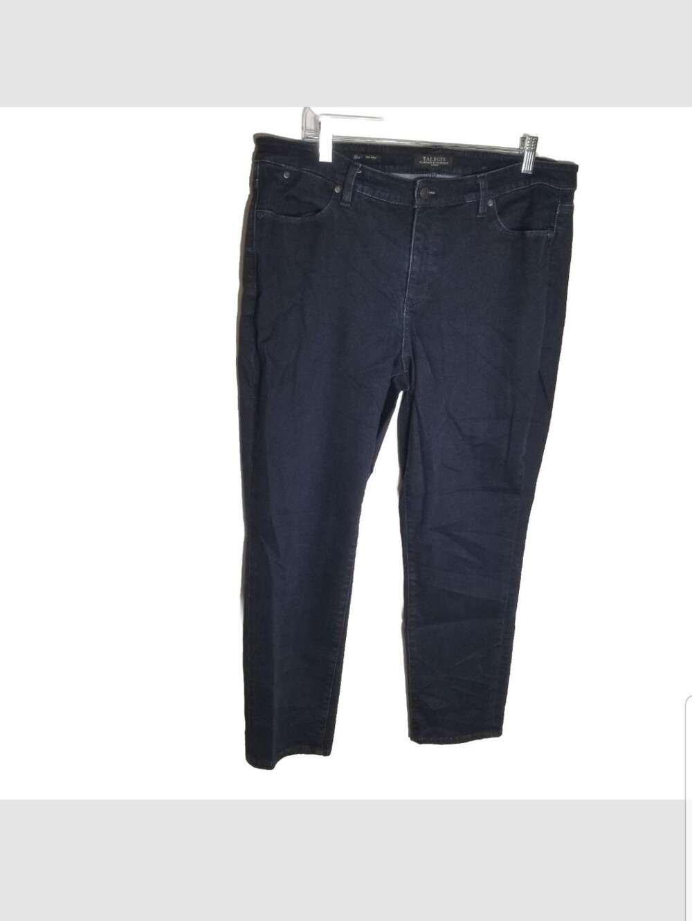 Talbots Jeans Women's 16W Slim Ankle Stretch Blue Dark Wash Denim 36x27